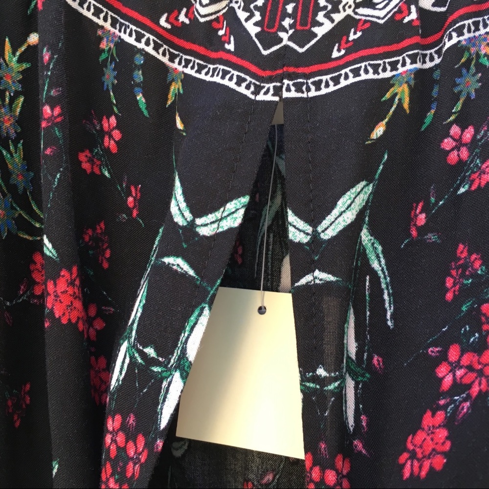 NWT Flying Tomato Black Floral Romper - Picture 4 of 6